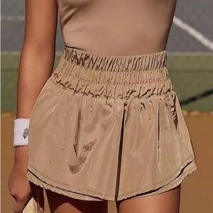 Free People The Way Home Skort - Clay sz Medium